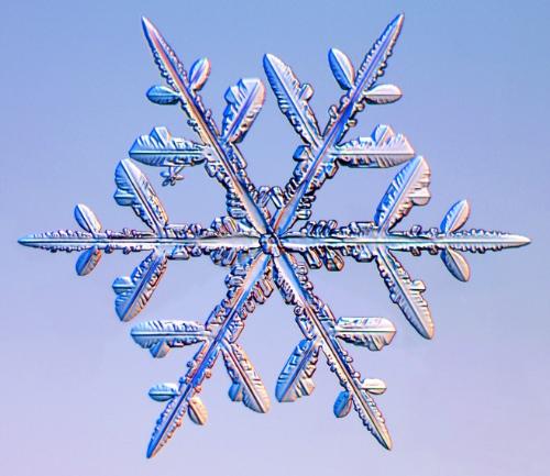 Crystal - It is snow crystal formed naturally in a beautiful design
