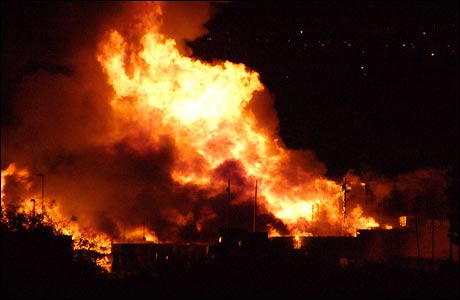 Fire - A house on fire