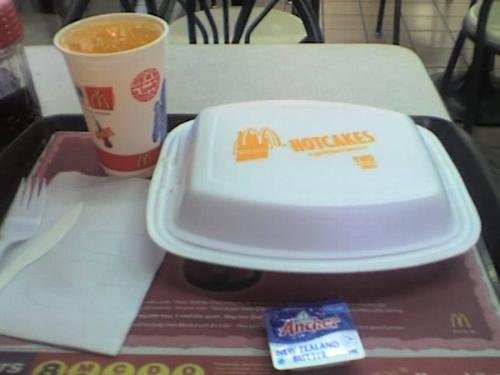 Mc Donald&#039;s Hotcakes - 
Here&#039;s a typical Mc Donald&#039;s Hotcake Meal served every breakfast here in the Philippines