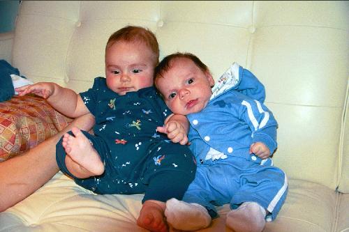 babies - two babies hanging around taking pictures