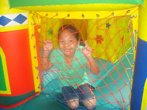 My niece Kim - Kim enjoys playing a lot.She's eight years old.