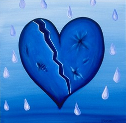 blue heart - broken...