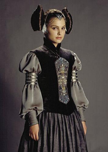 Padme - Padme Amidala, former queen of Naboo and senator of the Republic. She is Anakin Skywalker's secret wife and mother to their children Luke and Leia Skywalker.
