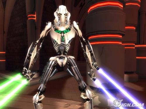 General Grievous - The metallic sith? He was actually a human turned robot and the only thing that keeps him alive is his art all his other body parts is robot. He has four arms that can hold as many light sabers so he can be a formidable opponent but still Anakin managed to defeat him while they were saving Chancellor Palpatine.