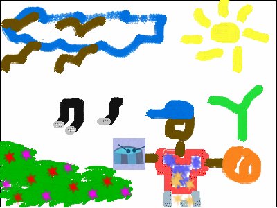 my kid's art attack - he just made this one!