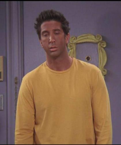 Ross in friends - Ross with his 'tan'