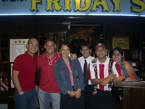 fridays family - the best american food resto in Makati. cool cozy place, good affordable food and the best service and friendliest people you could ever find...
