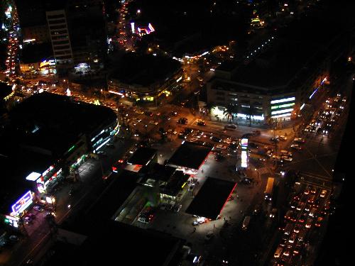 city lights - beauty of night lights of makati.