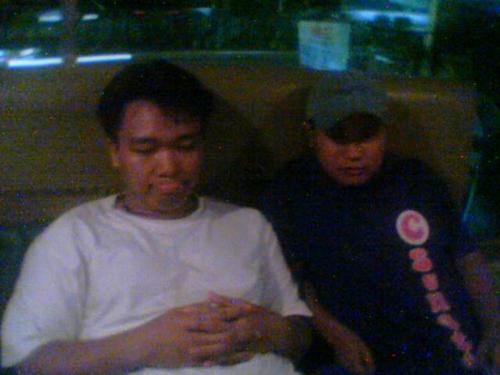 me and my best bud - taken after 5hours of playing billiards a LOFT katipunan