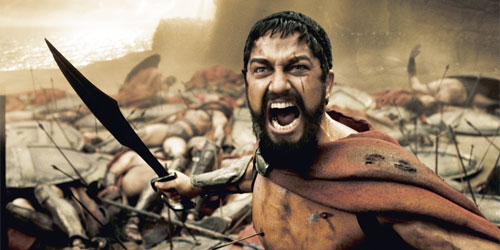 The Movie 300 - This is an image cutscene from the movie 300.