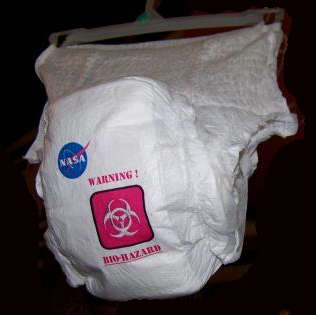 A Lisa Nowak nappy - This is an image of a nappy supposedly left behind (ha ha) by Lisa Nowak.