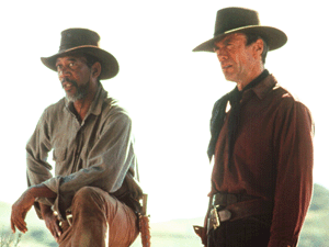The Unforgiven - Scene - Morgan Freeman, Clint Eastwood