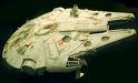 millenium falcon - this was han solos ship,he won it in a game of cards