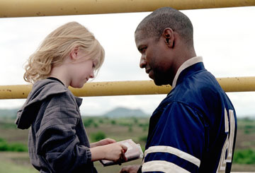 man on fire - dakota fanning and denzel washington in, Man on Fire.