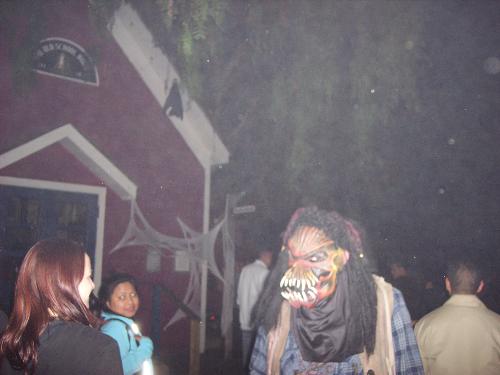 Halloween event - This is a picture from a Halloween event that I went to a while back. The werewolf in the picture scares the people as they go by. If you haven&#039;t had the chance to go to one of these, you should...It is a great time.