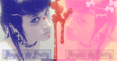 Angelic Pretty - Mirror effect by photoshop, cute ^^