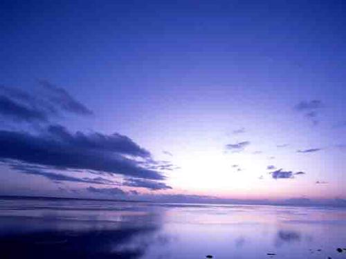blue sunset - blue sunset on the beach