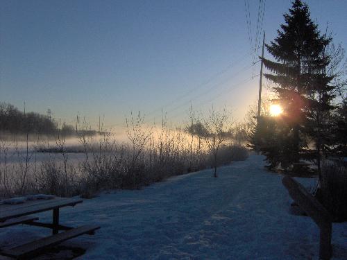 River dawn - I love early morning runs just as the sun is rising.