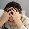 Boy stress with studies - Sometimes its just so tiring to study that you get stressed out and you want to pause for a while.