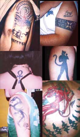 Tatoos - These a variety of images that portray tatoos.