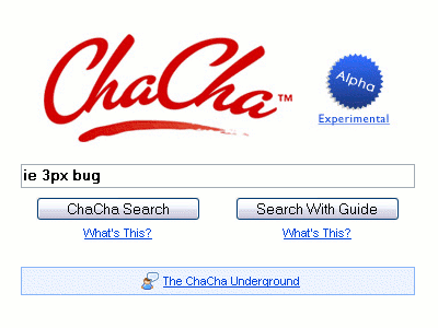 ChaCha screen shot! - This is a screen shot from the ultimate search engine, http://www.ChaCha.com