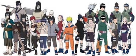 Naruto - Naruto with the cast