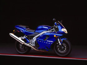 super bike - 955i blue side view