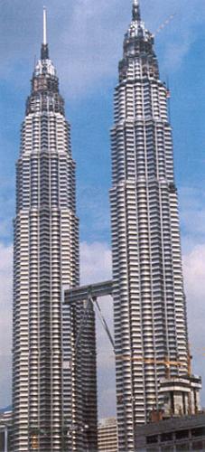 Petronas Twin Towers - Standing 452 metres high