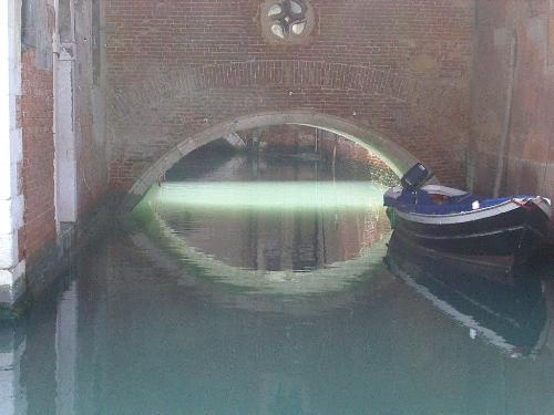 A canal in Venice - I took this picture when I spent the day in Venice - it was very picturesque but it didn't smell very nice!