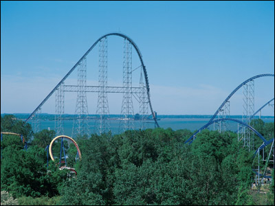 millenium force - roller coaster at Cedar Point in Sandusky, Ohio