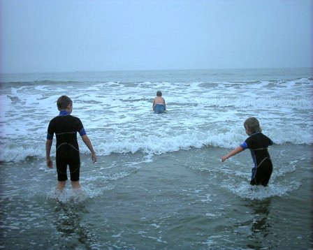 Learning to Bodysurf - Learing t body surf at Muir Beach, CA