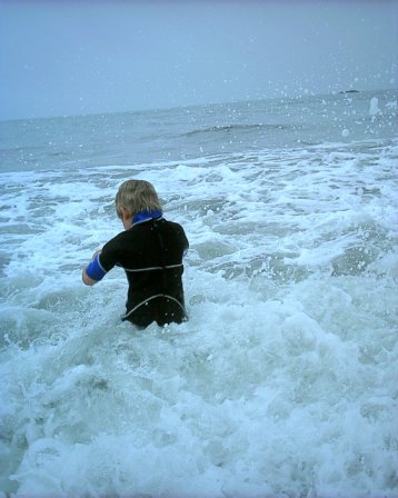 Learning to Bodysurf - Learing t body surf at Muir Beach, CA