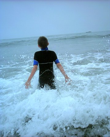 Learning to Bodysurf - Learing to body surf at Muir Beach, CA