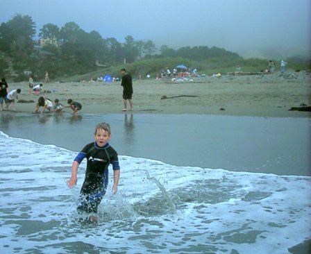 Learning to Bodysurf - Learing to body surf at Muir Beach, CA