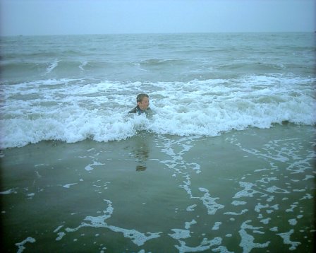 Learning to Bodysurf - Learing to body surf at Muir Beach, CA