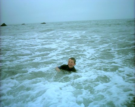 Learning to Bodysurf - Learing to body surf at Muir Beach, CA