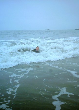 Learning to Bodysurf - Learing to body surf at Muir Beach, CA