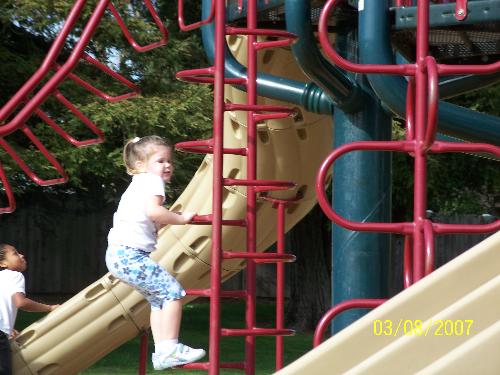 My Daughter at the Park - This is a recent day to the park with our beautiful Spring weather that we have been enjoying.