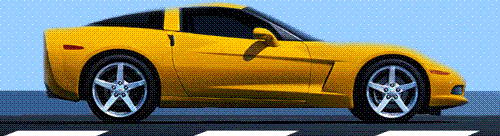 Yellow Ferrari - A very powerful fast italian car named a Ferrari.