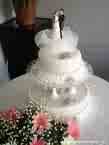 marriage - pic of wedding cake on table