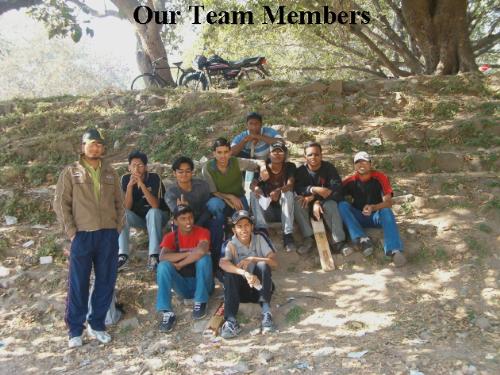 warriors.. - my colege cricket team.. i'm the captain.. guess which 1