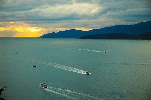 Vancouver Island - Prospect Point - Arial View of Vancouver Island, Canada