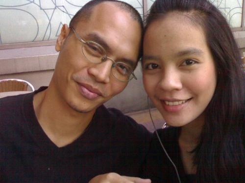 having fun - me and wife