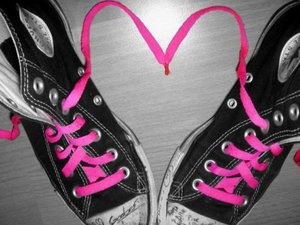 Converse love and heart - Converse lover and pink heart