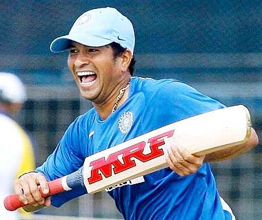 sachin - I love this man, He was born on 24th April 1974 in Bombay. Made his Ranji Debut at the age of 14 in 1987 for Bombay. Made his Debut both in tests and in ODIs at the age of 16 against Pakistan in Pakistan in 1989 and is still playing.  He is great and did wonders for Indian cricket. He achieved many miles stones in his carrier so far, He is first man to score 10000 runs in ODIs and he is leading century maker in ODIs and also in tests, both put together 76, and also he took more than 100 wickets in ODIs. He is 33 now and he can still play 3-4 years of International cricket and He can make 100 centuries combined in tests as well as in ODIs,  Made his First Ton in tests against AUS in Perth, he made match saving innings of 114 on a Bouncy Track at Perth in 1991. Made his First Ton in ODIs against AUS in Kolombo, he made 110 in 1994. His ODI highest score is 186 against New Zealand and in Tests 241 not out against AUS.  His best ODI bowling figures: 5-40 against AUS odd runs and in Tests 3-30 odd runs Against AUS. Till now he made 41 Tons in ODIs and 35 Tons in Tests, 76 Half centuries in ODIs and 40 odd Half centuries in Tests. He has Most Man of the matches in ODIs than any one else has. He made so far over 14000 runs in ODIs and over 10000 runs in Tests, at the end of his career he will score over 30000 runs in both forms of cricket. At the end of his career he will achieve: Most run getter in Tests, Most run getter in ODIs, Most Centuries made in ODIs, Most Centuries made in Tests, Most Half Centuries made in ODIs, Most Half Centuries made in Tests, Most Man of The Matches in Tests, Most Man of The Matches in ODIs, Most ODIs played, Most Tests played, Most Catches Taken in ODIs, Most Catches Taken in Tests, I think some of his records are unbreakable. I think no one can reach him he is Sachin Tendulkar