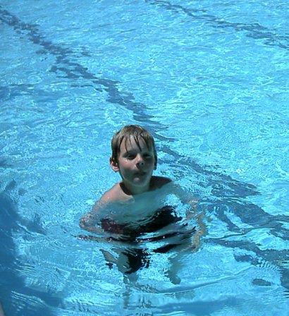 learning to swim - Swimming in the pool