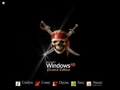 Pirated Windows - an image that displays the bad side of pirated operating systems