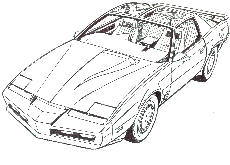 Knight Rider - KITT - This Pontiac Transam was the epitome of many boys' fantasy car during the 1980s... a futuristic car with lots of cool computers and gadgets that can do almost anything!