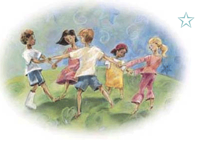 ringa ringa roses - Children playing holding hands of each other,tension freeworld and environment of their