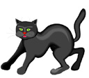 Black cat - This is a common superstition. A black cat crossing your path is said to bring bad luck.